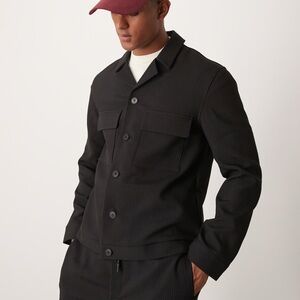 NWOTs River Island Black Ribbed Outerwear